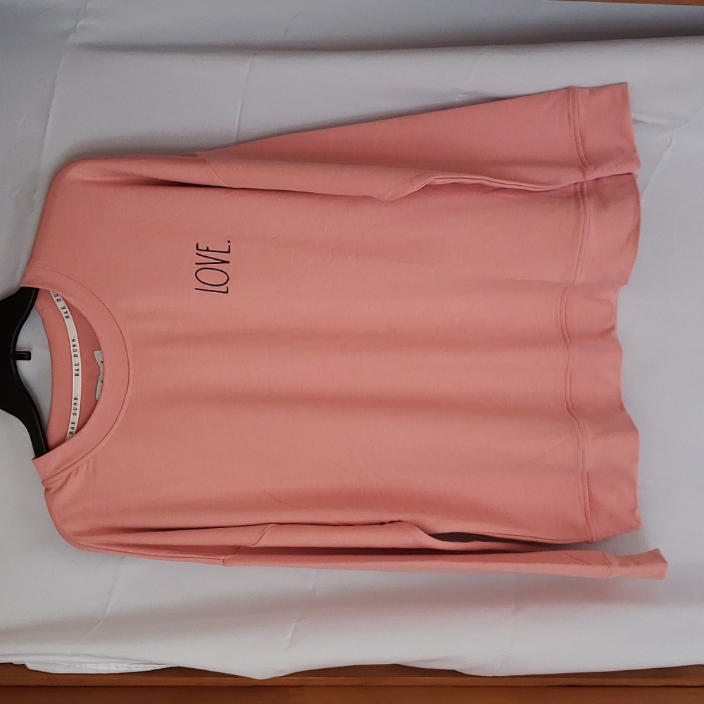 Rae Dunn Pink 'Love' Sweatshirt